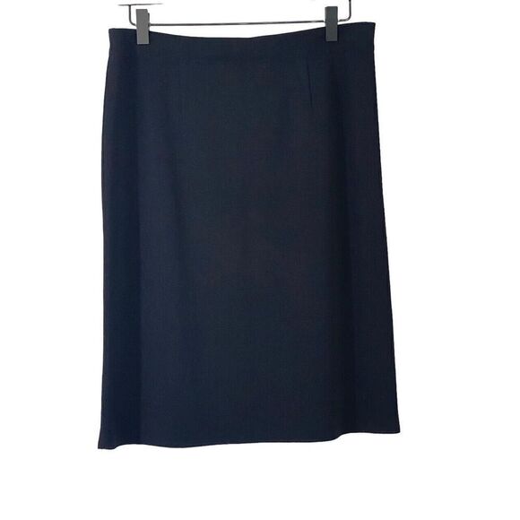 Exclusively Misook Black Skirt Size S Knee Length Pull-On 100% Acrylic Pencil - Picture 1 of 6